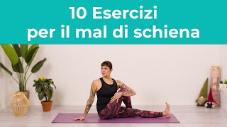 Mal di schiena Ecco 10 Esercizi per stare meglio  Allevia le tensioni nella zona lombare  Pilates [upl. by Basir]