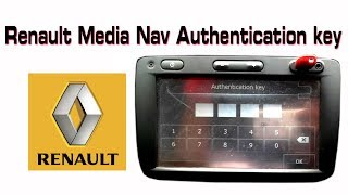 Renault Medianav Authentication key [upl. by Llemhar]