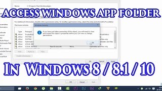 How To Access Windows App Folder in Windows 7  8  81  10 [upl. by Akelam]