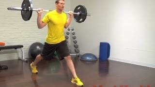 How to Do a Barbell Split Squat  Mens Health [upl. by Nekial]