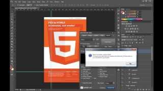Convert PSD to HTML Website  Your First Export [upl. by Illib659]