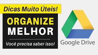 COMO ORGANIZAR MELHOR SEU GOOGLE DRIVE  7 Dicas e Truques [upl. by Emearg]