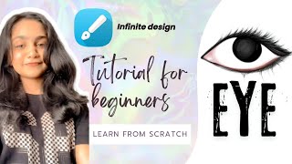 EYE  Infinite design  Tutorial for beginners  Learn from scratch [upl. by Roseline]