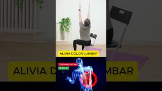 POSTURA DE YOGA EN SILLA PARA EL DOLOR LUMBAR I EJERCICIO DOLOR ESPALDA BAJA [upl. by Gnouv]