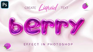 Create Liquid Text Effect in Photoshop iLLPHOCORPHICS [upl. by Janessa]