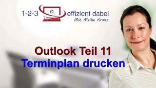 Outlook Teil 11 Kalender drucken [upl. by Renado94]