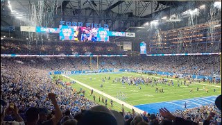 Lions vs Rams First playoff win for Detroit in 32 years Amazing atmosphere [upl. by Anohsal]