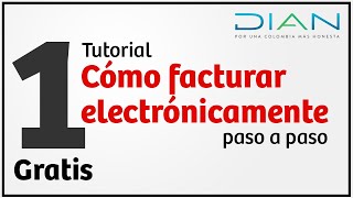 Cómo facturar electrónicamente con la DIAN Gratis  Parte 1 Tutorial [upl. by Lynna457]