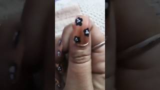 easy 🖤nail art 🏡home2024shorts shortvideo youtubeshorts [upl. by Margaux]