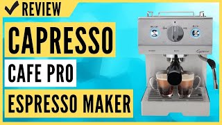 Capresso Cafe Pro Espresso Maker 42 oz Silver Review [upl. by Bust]