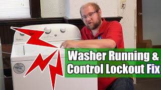 Whirlpool Washing Machine Keeps Running and Wont Turn Off  How to Solve amp Fix [upl. by Hsirk]