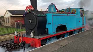 Christmas train at Boness and Kinneil Railway [upl. by Dinah]