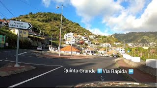 Ribeira Brava  Campanário ER Estradas da Madeira Driving Roads Popular Despique Portugal [upl. by Holman]