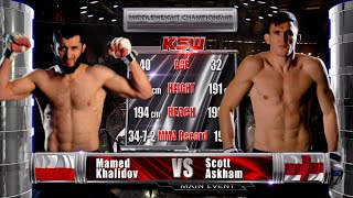 KSW Free Fight Mamed Khalidov vs Scott Askham 2  KSW 65 [upl. by Daniel855]