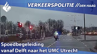 Spoedbegeleiding vanaf Delft naar het UMC Utrecht [upl. by Di]