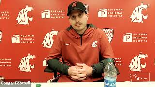 WSU Football Jake Dickert after practice 101520 [upl. by Niveb]