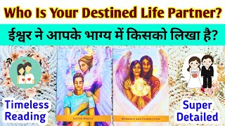 🎁WHO IS YOUR DESTINED LIFE PARTNER 🤴 ईश्वर ने आपके भाग्य में किसको लिखा है👸TAROT CARD READING🌻💕 [upl. by Erlandson422]