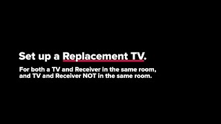 Set Up a Replacement TV [upl. by Candyce212]