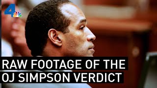 Raw Footage of the Verdict Reading at the Trial of OJ Simpson  From the Archives  NBCLA [upl. by Phebe569]