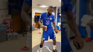 Paqueta vs Rudiger dance 🤩 footballshorts short shorts viralshorts [upl. by Susejedairam]