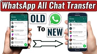 Transfer Whatsapp Messages From old Android to New Android Phone  How to Move WhatsApp to New Phone [upl. by Esmaria515]