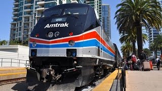 Amtrak Heritage Units on the Pacific Surfliner [upl. by Rediah]