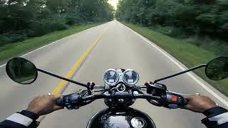 Scenic ride through the Saganashkee woods  Triumph T120 [upl. by Yeltneb974]