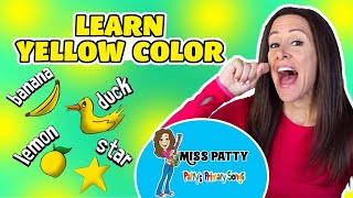 Learn Colors Yellow is the Color of the Day Colors Songs for Children  Patty Shukla Sign Language [upl. by Noelani]