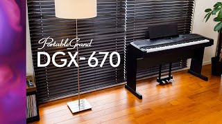 Yamaha Digital Piano DGX670 OverviewFull Version [upl. by Jeannine]