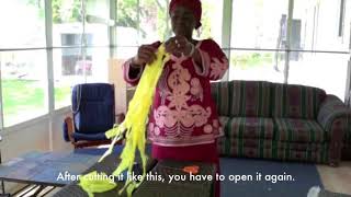 How to Recycle Plastic Bags into Purses Isatou Ceesay  Njau Gambia [upl. by Merline]