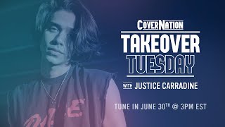 Justice Carradine LIVE on Cover Nation  Takeover Tuesday [upl. by Anoblav]