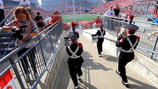 Ohio State University Marching Band Ramp Entrance GoPro [upl. by Rikki]