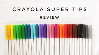 CRAYOLA SUPER TIPS 100  ¿VALEN LA PENA [upl. by Ives9]