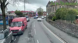 First bus Bristol 2a to Stockwoodplease likeshare and subscribe [upl. by Maribeth938]