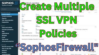 quotStepbyStep Guide Setting Up Multiple SSL VPN Policies in Sophos Firewallquot [upl. by Yanrahc]