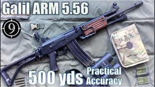 Galil ARM to 500yds Practical Accuracy [upl. by Yanarp]