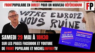 Michel Onfray en direct pour un nouveau référendum [upl. by Dowski]