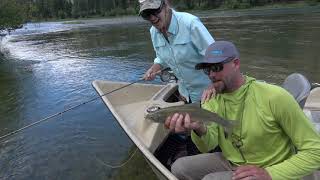 Dry fly fishing Montanas Kootenai River [upl. by Aivil]