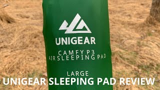 UNIGEAR Camfy Sleeping Pad Review Great lightweight Sleeping Pad for backpacking or camping [upl. by Shishko]