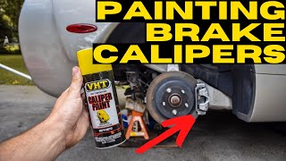 HOW TO PAINT BRAKE CALIPERS  THE QUICKEST amp EASIEST WAY  DriveHub [upl. by Luella344]