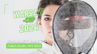 WarsawCup 2024 – II Puchar Polski – szpada kobiet – plansza zielona [upl. by Domela]