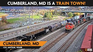 Cumberland South Maryland USA  Virtual Railfan LIVE [upl. by Diogenes]