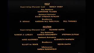 Aladdin 1992 End Credits DVS [upl. by Ahsinra]