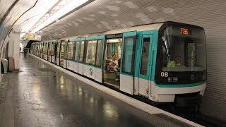 Paris MF88 Métro 7bis  Bolivar [upl. by Tnahsarp]