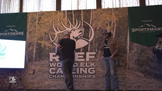 Oregon resident Tony Gilbertson competes in professional division of 2024 World Elk Calling Champion [upl. by Neelyak]