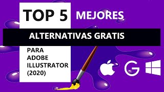 📢TOP 5 MEJORES ALTERNATIVAS 💰GRATIS PARA ADOBE ILLUSTRATOR 🚀 [upl. by Aifos902]