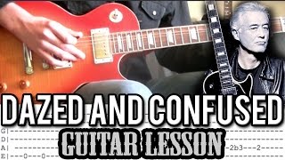 Led Zeppelin  Dazed And Confused Intro Lesson [upl. by Barnaba]