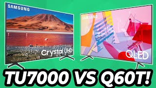 Samsung Q60T VS Samsung TU7000 4K TV Comparison [upl. by Annadal]