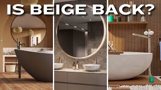 Hottest Luxury Bathroom Design Ideas for 2024  Is Beige Back [upl. by Atneuqal]