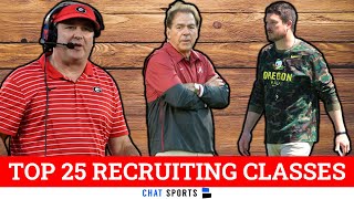 College Football Signing Day Top 25 Recruiting Classes For 2023 [upl. by Ludovico]